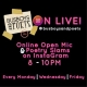 Open Mic and Poetry Slam on IG Live